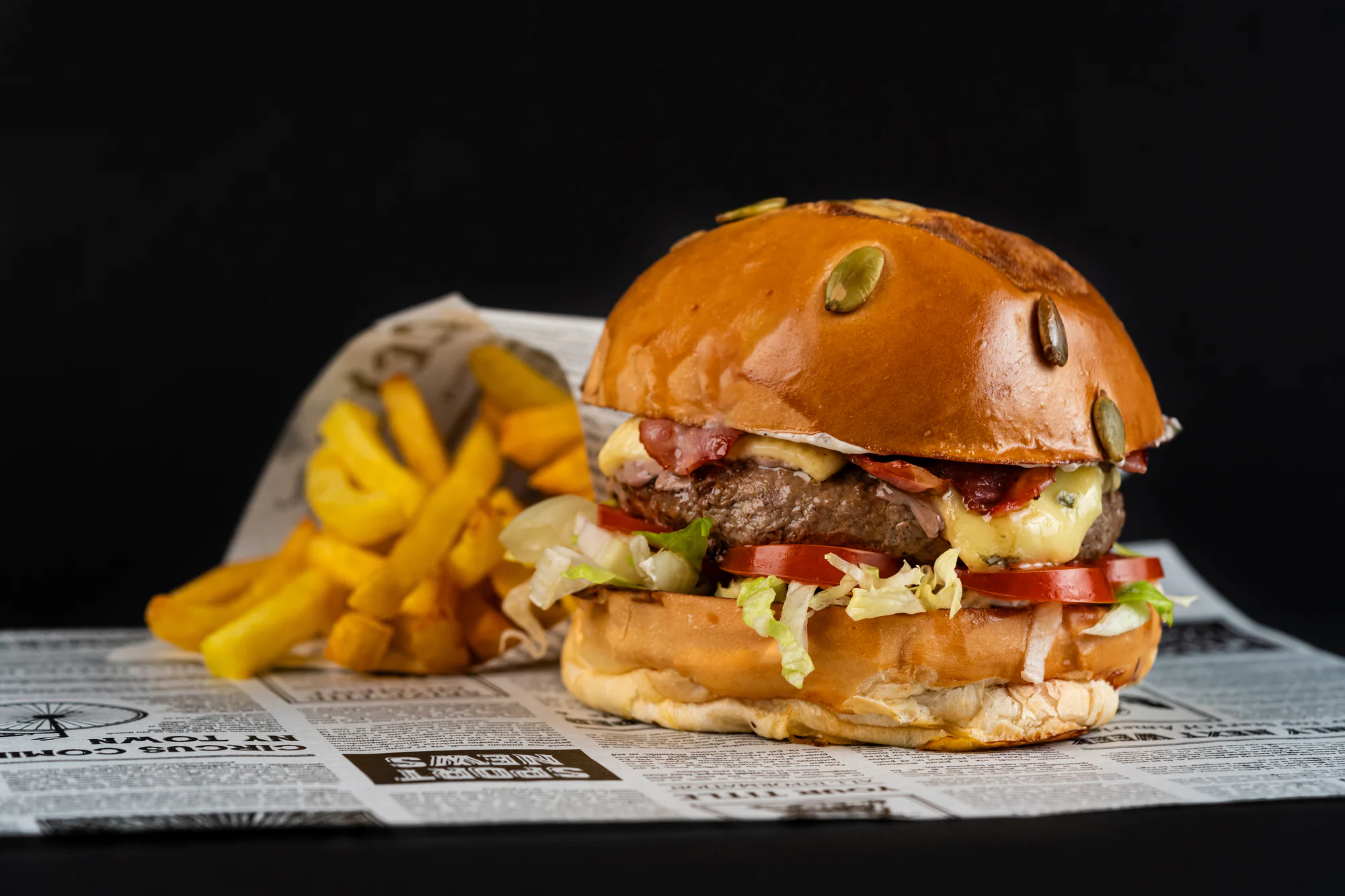 Burger cu sos de trufe